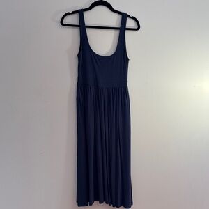 Aritizia Wilfred sleeveless royal blue midi dress